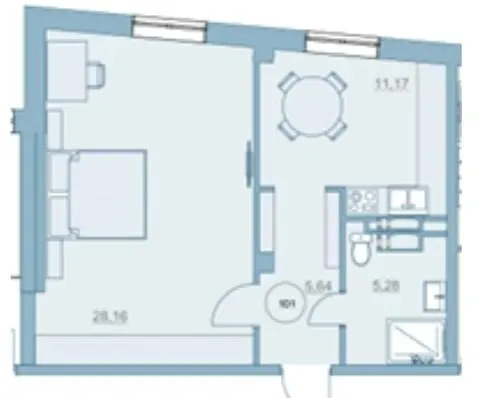 ЖК Park Hills (Молодіжна ініціатива) — 50.3 м²
