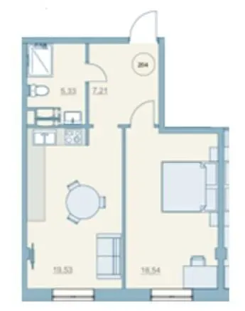ЖК Park Hills (Молодіжна ініціатива) — 50.6 м²
