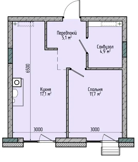 ЖК Sense City — 38.8 м²