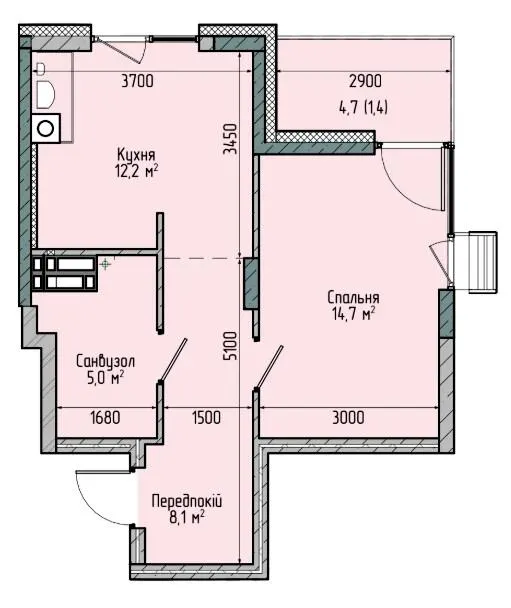ЖК Sense City — 41.4 м²