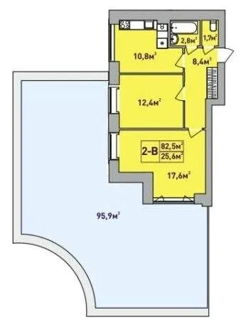 ЖК Центральний-Преміум — 89.8 м²
