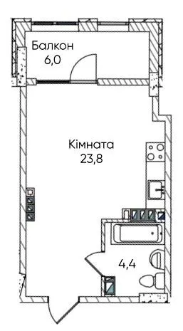 ЖК Гринвіч Парк — 35.2 м²