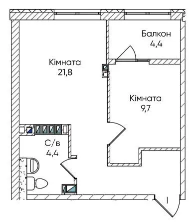 ЖК Гринвіч Парк — 40.2 м²