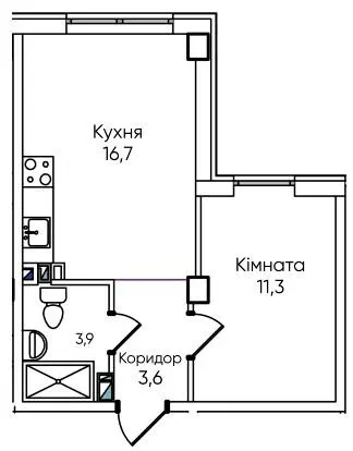 ЖК Гринвіч Парк — 36.2 м²