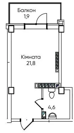 ЖК Гринвіч Парк — 28.8 м²