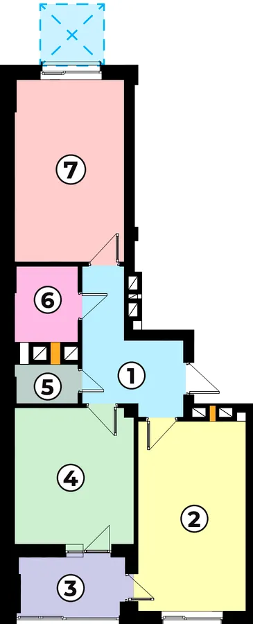 ЖК АТОМІУМ — 66.7 м²