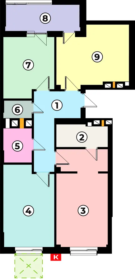 ЖК АТОМІУМ — 93.7 м²