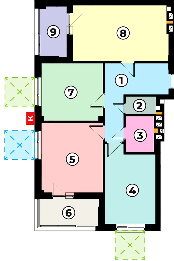 ЖК АТОМІУМ — 92 м²