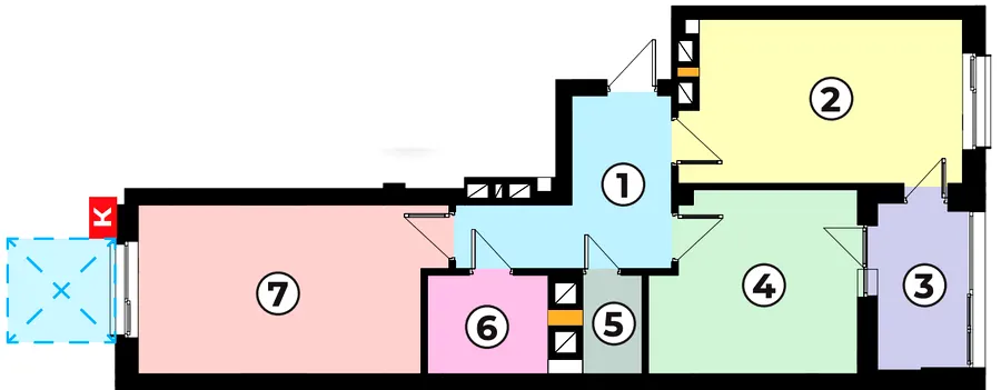 ЖК АТОМІУМ — 63.3 м²