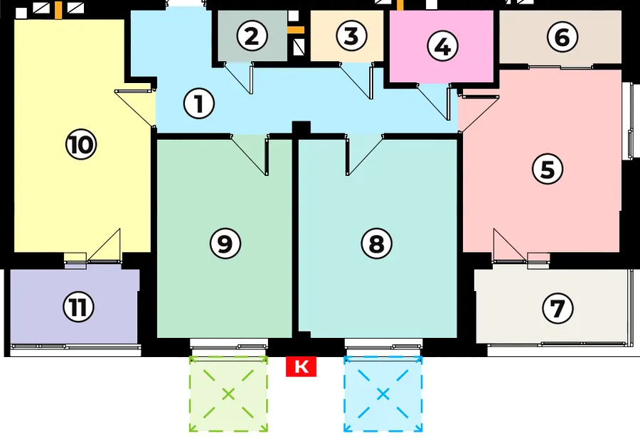 ЖК АТОМІУМ — 93.2 м²