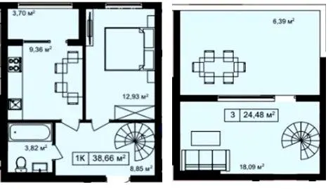 Клубний будинок Особливий — 38.7 м²