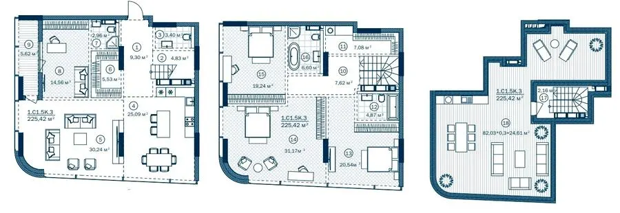 ЖК Rusaniv Residence — 225.4 м²
