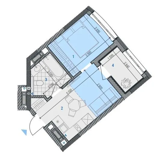 ЖК RIVERVILLE — 32.6 м²