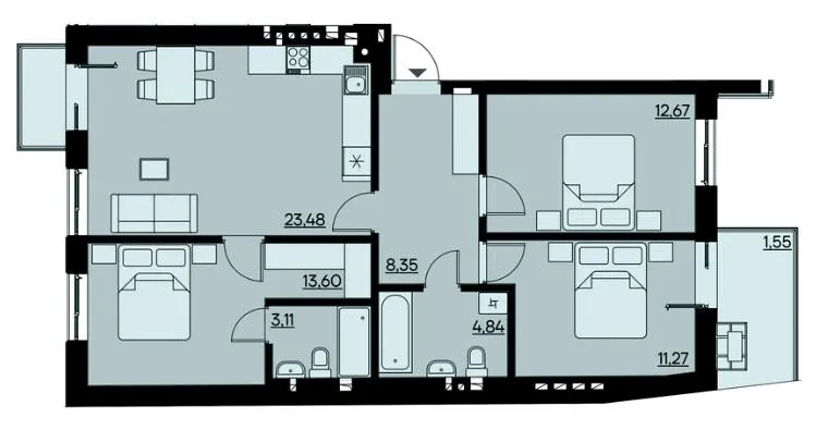 URBAN Residence — 79.5 м²