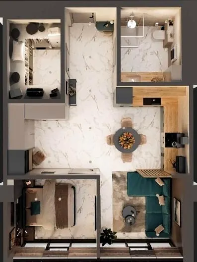 M6 Urban Residences — 53.3 м²