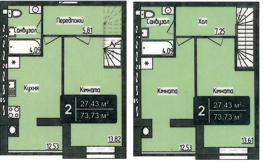 3-комнатная квартира, 74 м², Кропивницкий — фото 1