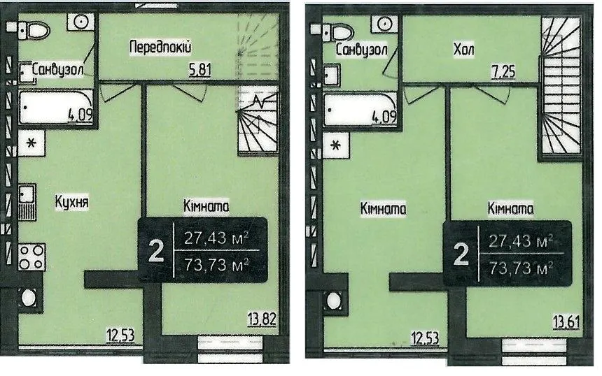 ЖК Ковалівський — 73.7 м²