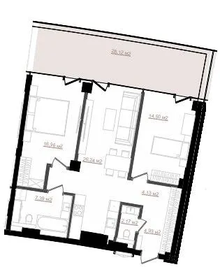 ЖК Emily Apartments — 85.7 м²