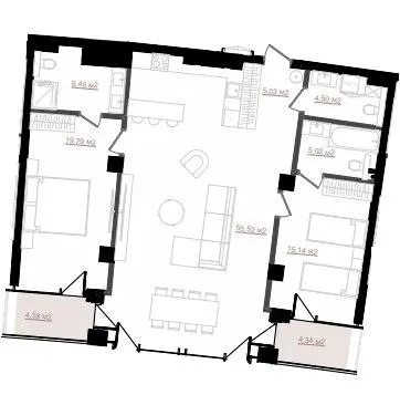 ЖК Emily Apartments — 114.4 м²