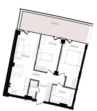 ЖК Emily Apartments — 86.3 м²