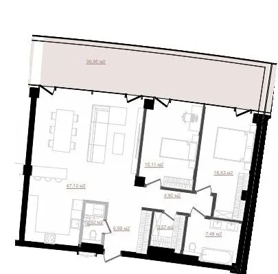 ЖК Emily Apartments — 116.4 м²