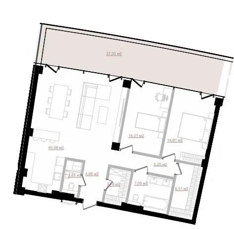 ЖК Emily Apartments — 116.5 м²