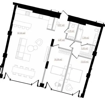 ЖК Emily Apartments — 115.2 м²
