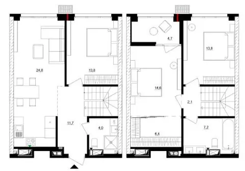 3-кімнатна квартира, 103 м², вул. Євгена Маланюка, 101, Київ