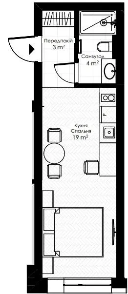 Апарт-готель Apex — 25.9 м²