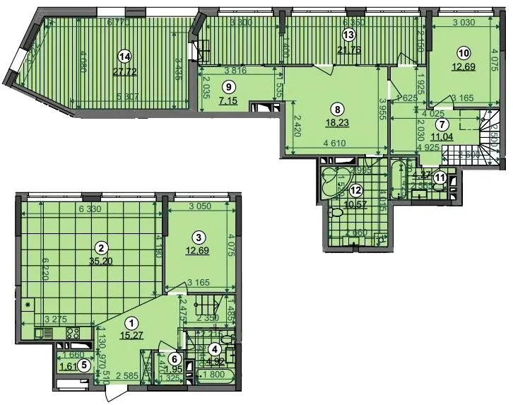 ЖК Dibrova Park — 171.2 м²