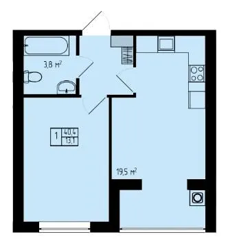 ЖК Етно Парк — 40.4 м²