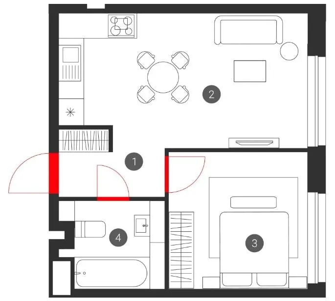 ЖК Зоряні — 39.6 м²