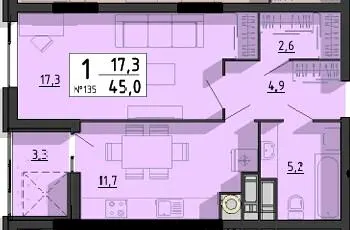 ЖК SvitLand Residences — 45 м²