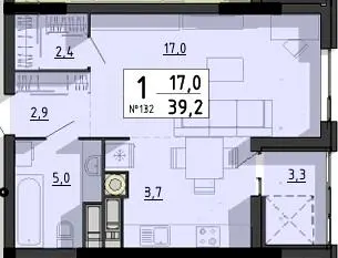 ЖК SvitLand Residences — 39.2 м²