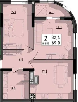ЖК SvitLand Residences — 69 м²