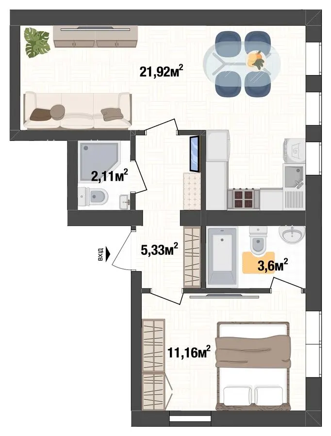 Клубний будинок Liverpool House — 44 м²