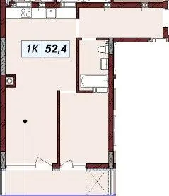ЖК Бузковий 2 — 52.4 м²