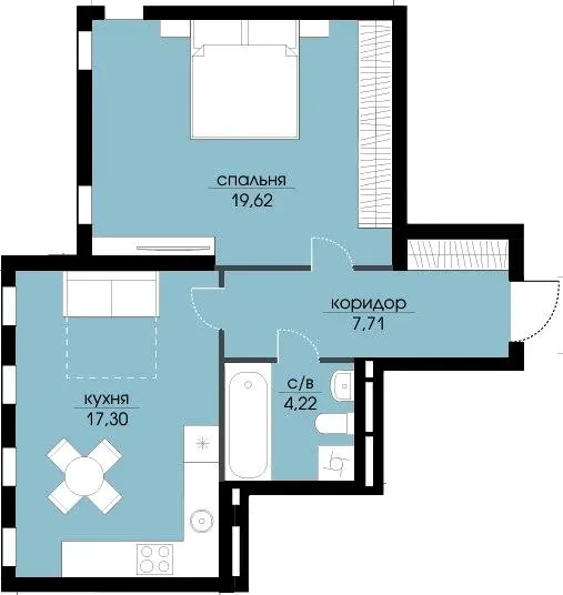 ЖК Echo Park — 48.9 м²