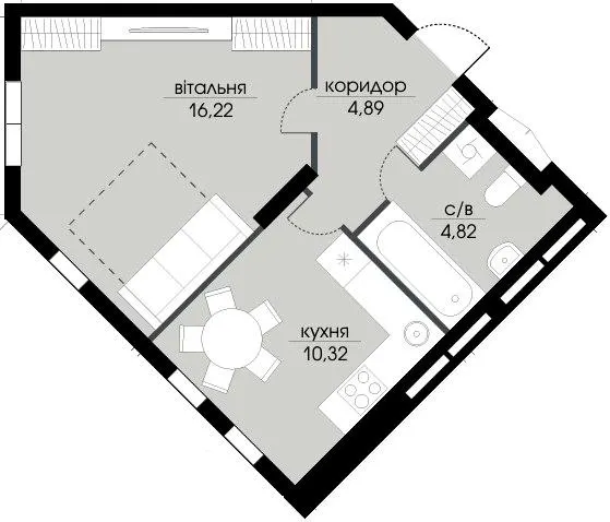 ЖК Echo Park — 36.3 м²