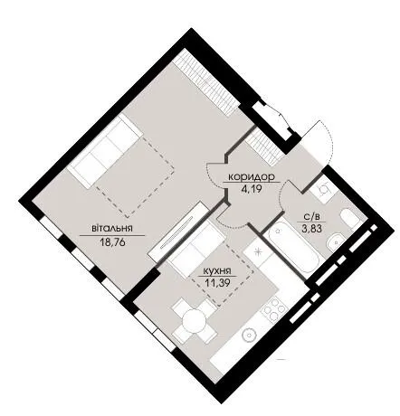 ЖК Echo Park — 38.2 м²