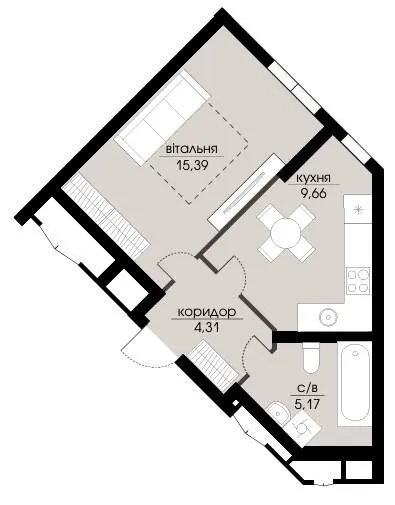ЖК Echo Park — 34.5 м²