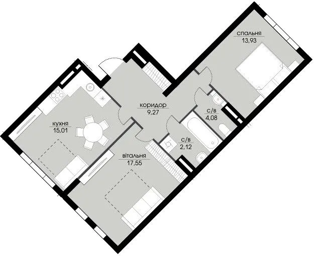 ЖК Echo Park — 62 м²
