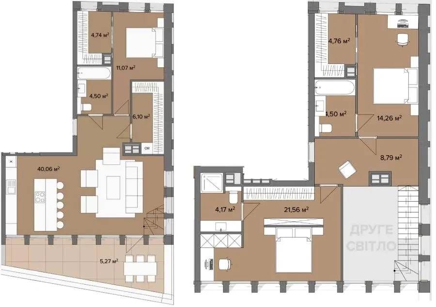 Клубний будинок Dmytrivsky — 129.8 м²