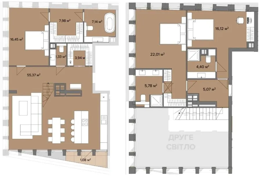 Клубний будинок Dmytrivsky — 147.7 м²