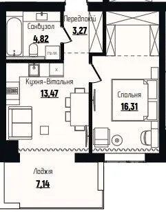 ЖК Затишний квартал — 45 м²