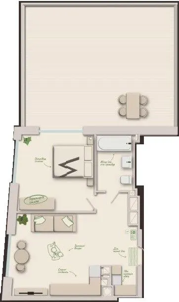 ЖК Woodside — 61.9 м²