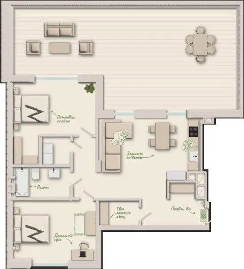 ЖК Woodside — 104.8 м²