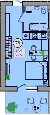 ЖК Smart House — 29.5 м²