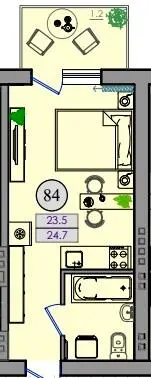 ЖК Smart House — 24.7 м²