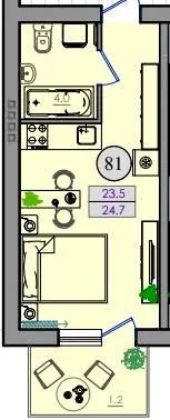 ЖК Smart House — 24.7 м²